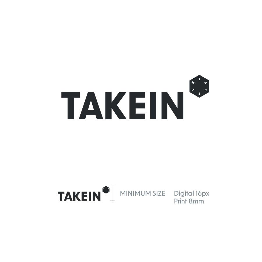 TAKEIN 가로형 로고 타입